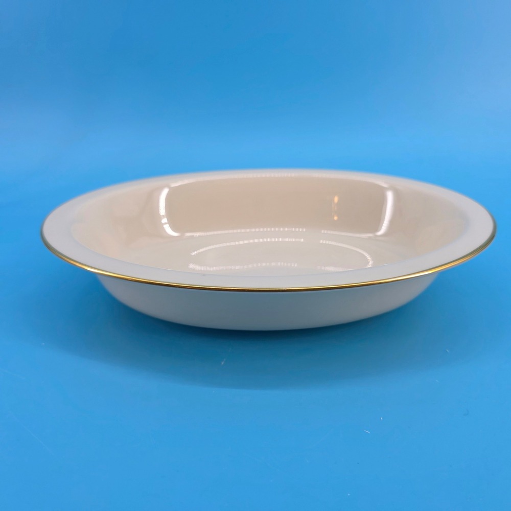 Lenox Special Ivory Gold Rim Oval Vegetable‎ Serving Bowl Made in USA 9.75 Inch